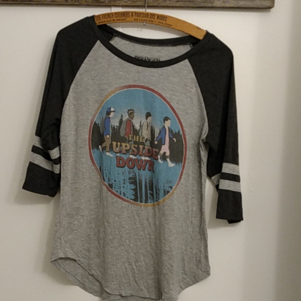 Stranger things " the upside down" baseball tee